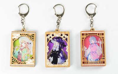 木製フレームキーホルダー